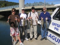 Noosa fishing charter trag Jew and morwong