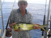 Noosa fishing charter Greame MahiMahi