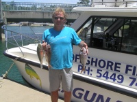 Noosa fishing John's Snapper and Parrot